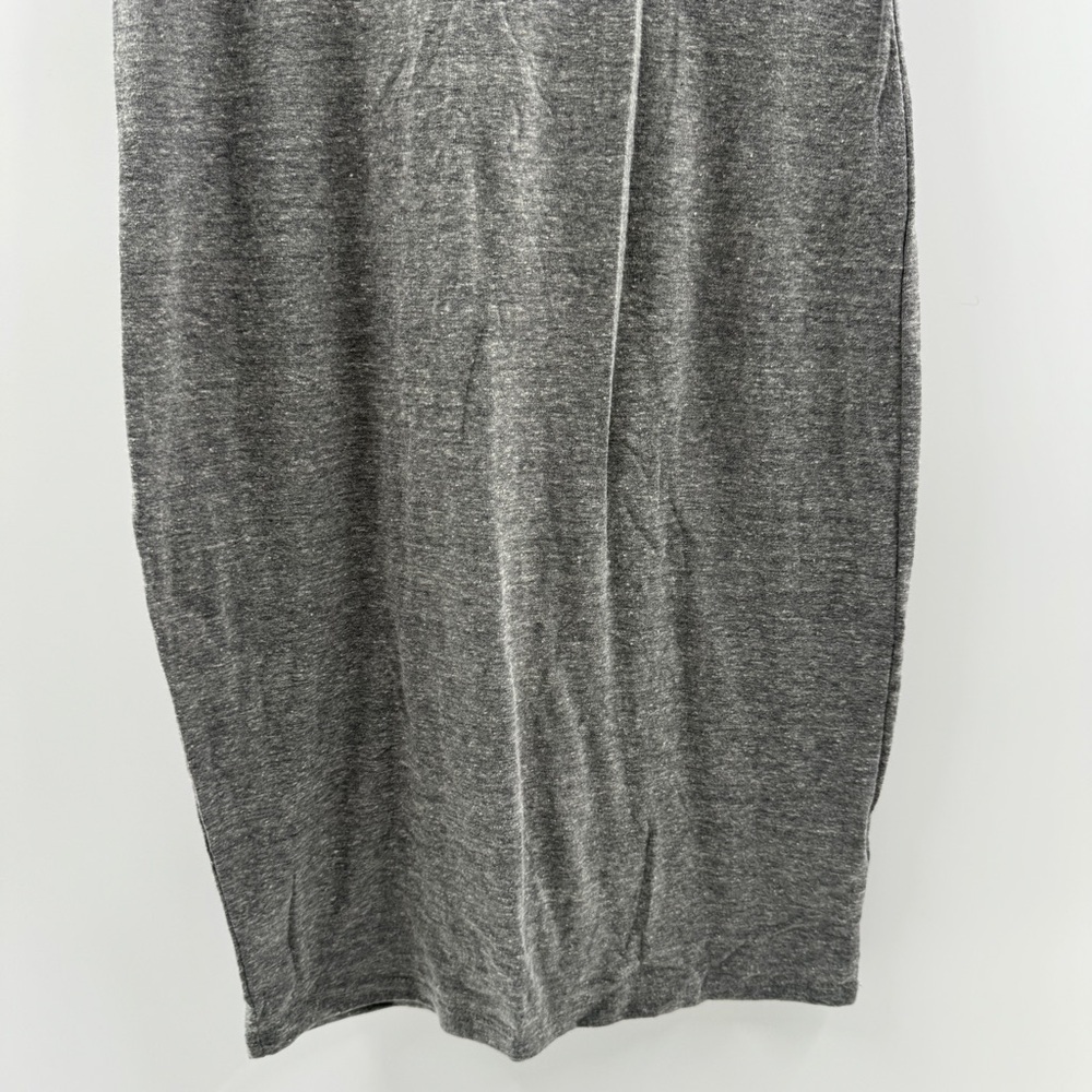 LuLaRoe Julia Midi Dress XS Heathered Grey with Mustard Trim NWT - Picture 5 of 8
